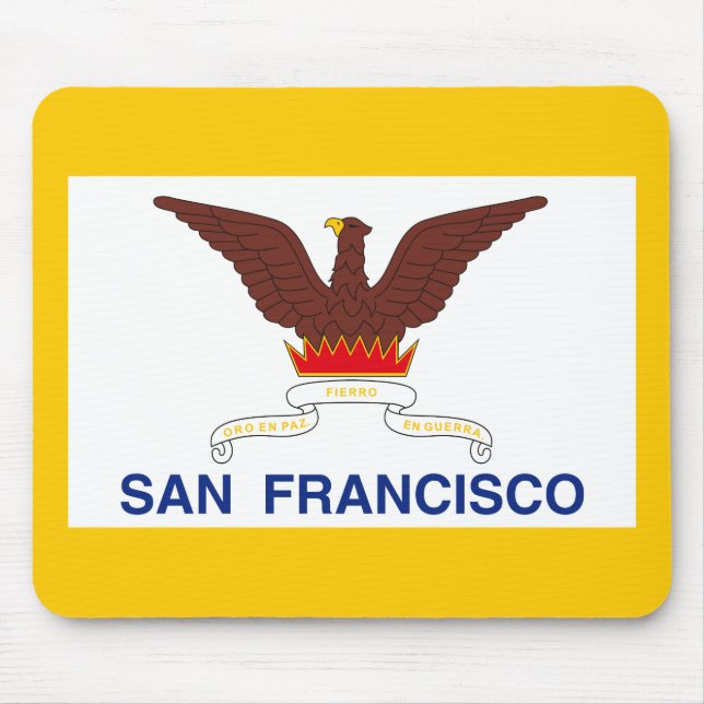 Alfombrilla De Ratón Bandera de San Francisco, Almohadilla del Ratón de (Frente)