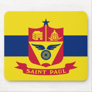 Alfombrilla De Ratón Bandera de San Pablo (Minnesota)