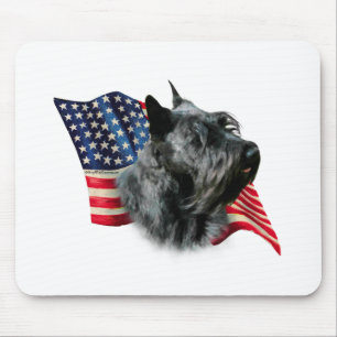 Alfombrilla De Ratón Bandera de Scottish Terrier (blk)