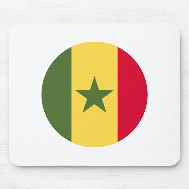 Alfombrilla De Ratón Bandera de Senegal (Frente)