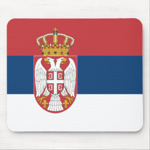 Alfombrilla De Ratón Bandera de Serbia