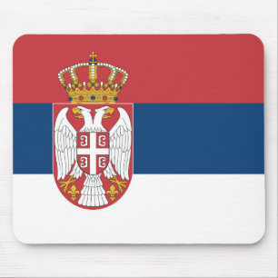 Alfombrilla De Ratón Bandera de Serbia