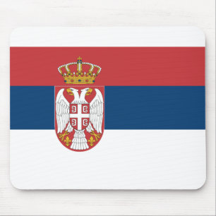 Alfombrilla De Ratón Bandera de Serbia