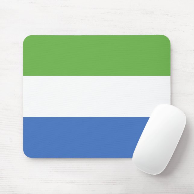 Alfombrilla De Ratón Bandera de Sierra Leona (Con ratón)