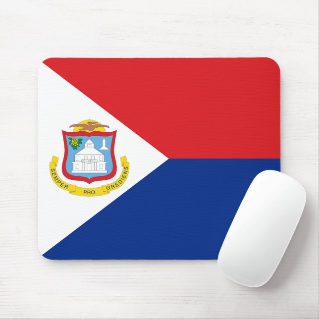 Alfombrilla De Ratón Bandera de Sint Maarten (Con ratón)