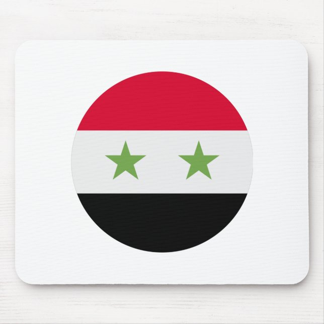 Alfombrilla De Ratón Bandera de Siria (Frente)