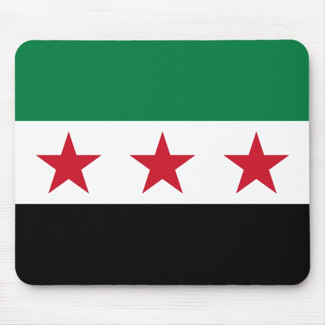 Alfombrilla De Ratón Bandera de Siria (Frente)