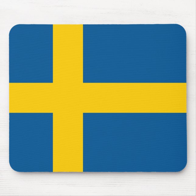 Alfombrilla De Ratón Bandera de Suecia (sueca) (Frente)