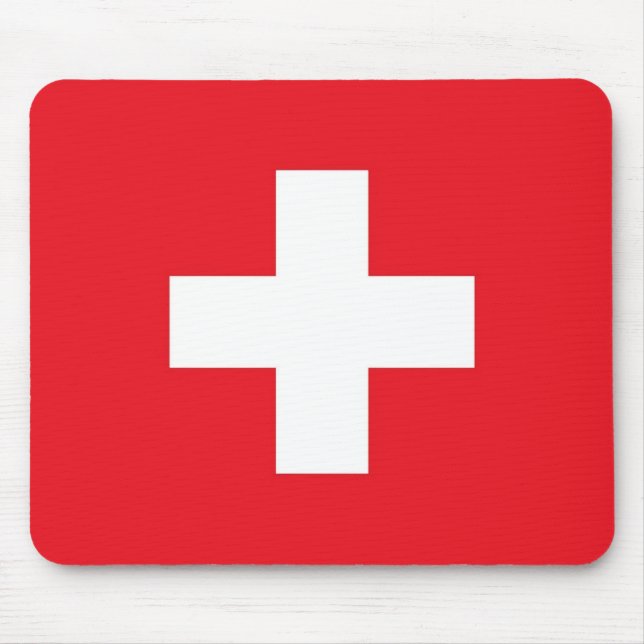 Alfombrilla De Ratón Bandera de Suiza (Frente)