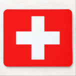 Alfombrilla De Ratón Bandera de Suiza (Suiza)<br><div class="desc">Productos de bandera mundial de personalizable - Por favor,  no dude en añadir su propio texto.</div>