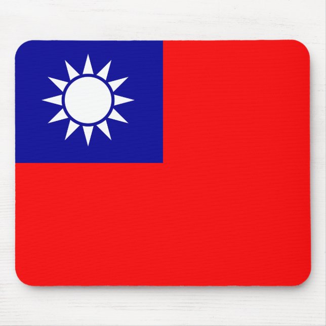 Alfombrilla De Ratón Bandera de Taiwán (Frente)