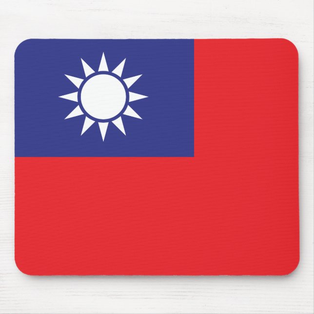 Alfombrilla De Ratón Bandera de Taiwán (Frente)