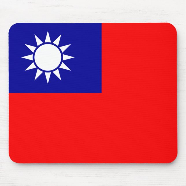 Alfombrilla De Ratón Bandera de Taiwan Mousepad (Frente)