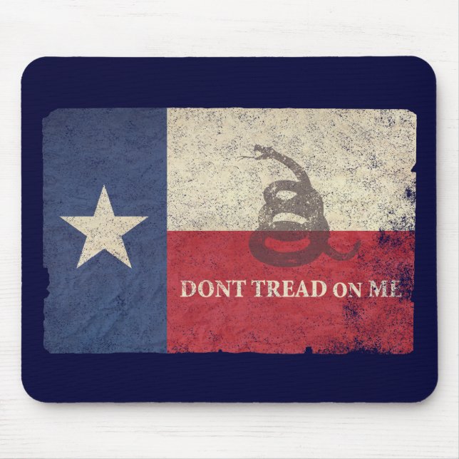 Alfombrilla De Ratón Bandera de Tejas y de Gadsden (Frente)