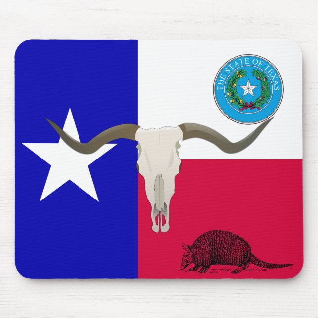 Alfombrilla De Ratón Bandera de Texas (Frente)