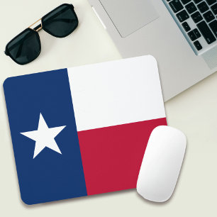 Alfombrilla De Ratón Bandera de Texas, el estado de la estrella solitar