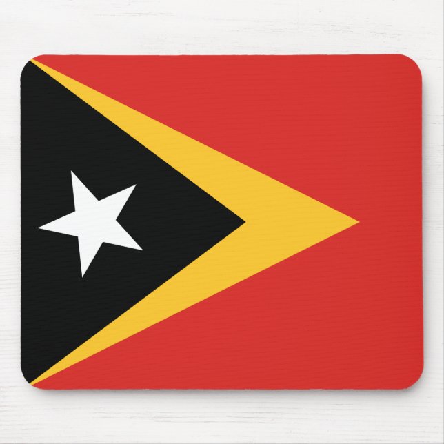 Alfombrilla De Ratón Bandera de Timor Oriental (Frente)