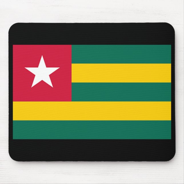 Alfombrilla De Ratón Bandera de Togo (Frente)