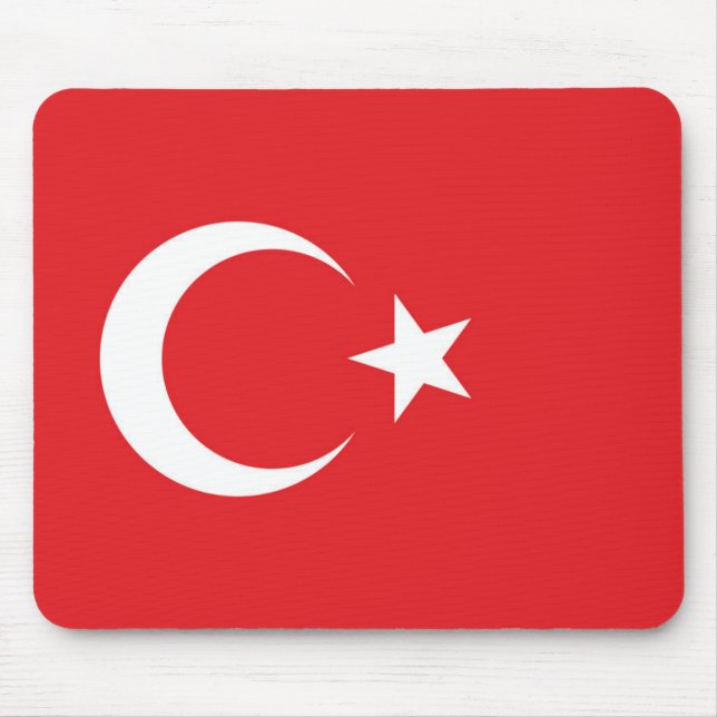 Alfombrilla De Ratón Bandera de Turquía (Frente)