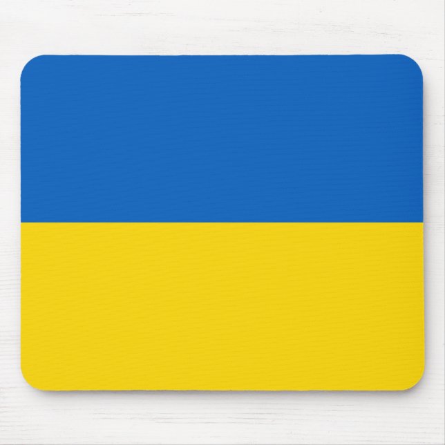 Alfombrilla De Ratón Bandera de Ucrania (Frente)