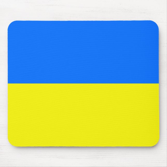Alfombrilla De Ratón Bandera de Ucrania (Frente)