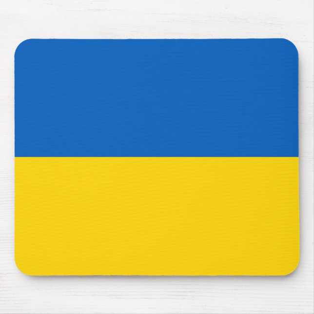 Alfombrilla De Ratón Bandera de Ucrania Mousepad (Frente)