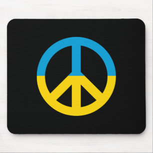 Alfombrilla De Ratón Bandera de Ucrania Signo de Paz 