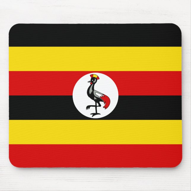 Alfombrilla De Ratón Bandera de Uganda (Frente)