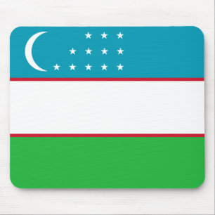 Alfombrilla De Ratón Bandera de Uzbekistán