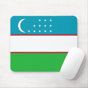 Alfombrilla De Ratón Bandera de Uzbekistán