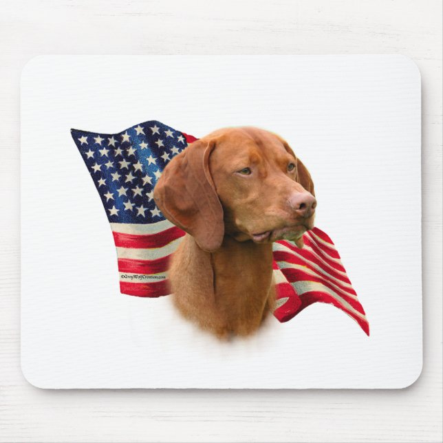 Alfombrilla De Ratón Bandera de Vizsla (Frente)