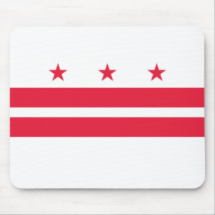 Alfombrilla De Ratón Bandera de Washington D.C. (Distrito de Columbia)