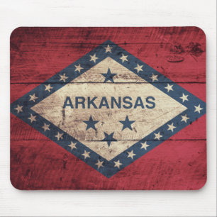 Alfombrilla De Ratón Bandera de Wooden Arkansas