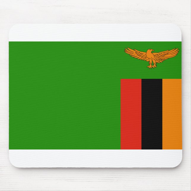 Alfombrilla De Ratón Bandera de Zambia (Frente)