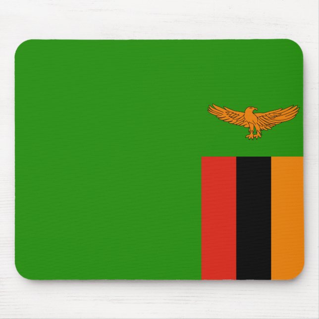 Alfombrilla De Ratón Bandera de Zambia (Frente)