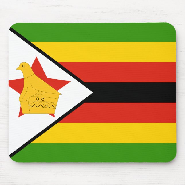 Alfombrilla De Ratón Bandera de Zimbabue (Frente)