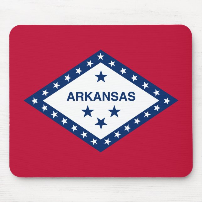 Alfombrilla De Ratón Bandera del estado de Arkansas (Frente)