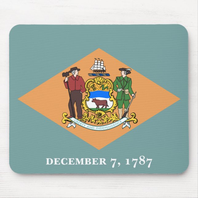Alfombrilla De Ratón Bandera del Estado de Delaware (Frente)