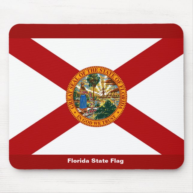Alfombrilla De Ratón Bandera del estado de Florida (Frente)