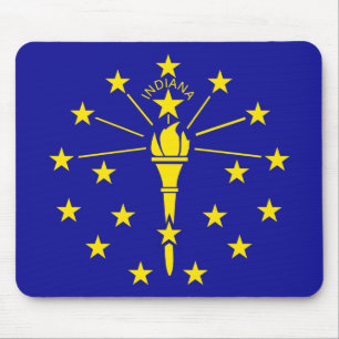 Alfombrilla De Ratón Bandera del estado de Indiana