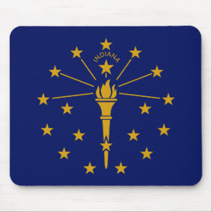 Alfombrilla De Ratón Bandera del Estado de Indiana