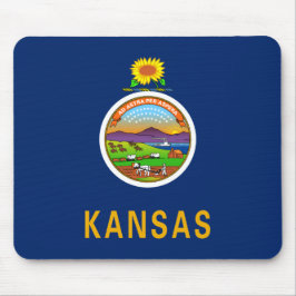 Alfombrilla De Ratón Bandera del estado de Kansas