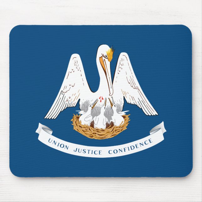 Alfombrilla De Ratón Bandera del estado de Louisiana (Frente)