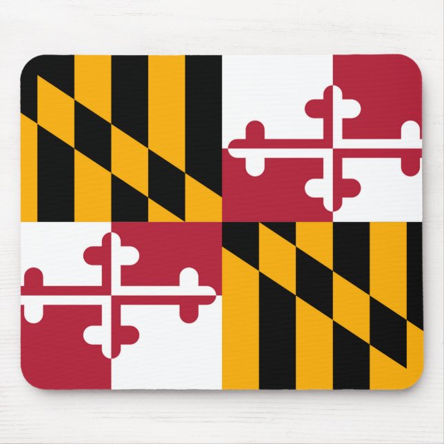Alfombrilla De Ratón Bandera del Estado de Maryland vibrante (Frente)