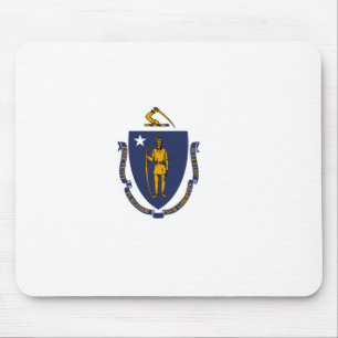 Alfombrilla De Ratón Bandera del estado de Massachusetts