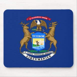 Alfombrilla De Ratón Bandera del estado de Michigan