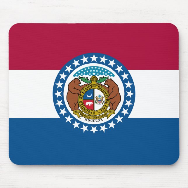 Alfombrilla De Ratón Bandera del Estado de Misuri (Frente)