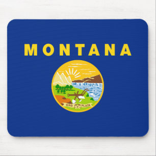 Alfombrilla De Ratón Bandera del estado de Montana