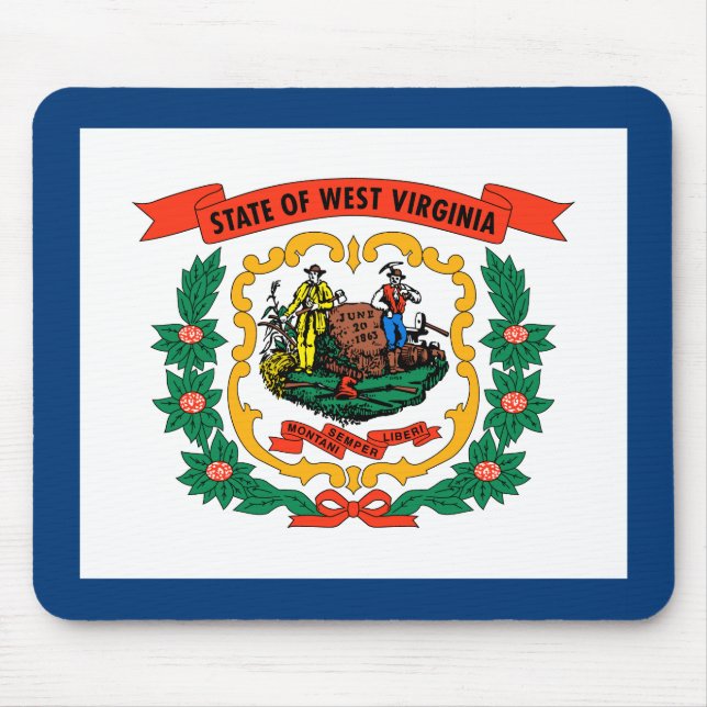 Alfombrilla De Ratón Bandera del Estado de Virginia Occidental (Frente)