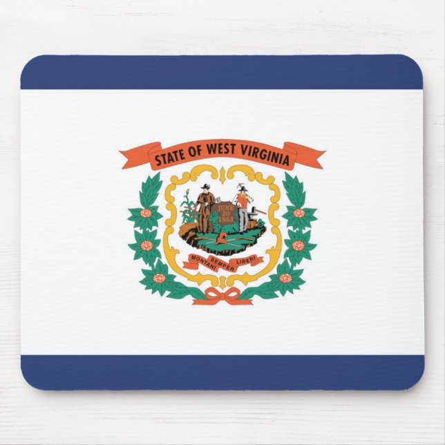 Alfombrilla De Ratón Bandera del Estado de Virginia Occidental, Estados (Frente)